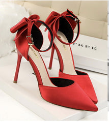 ribbon high heels