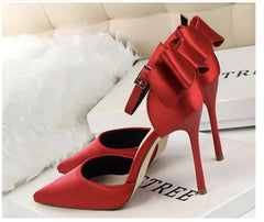 ribbon high heels