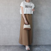 T-shirt and suspender dress