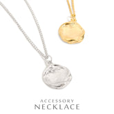 壓紋金屬硬幣吊墜項鍊